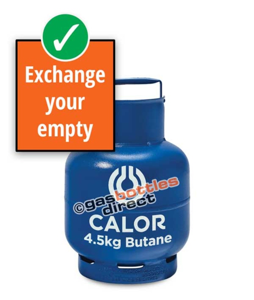 4.5kg Butane Calor Gas Bottle Cylinder Refill